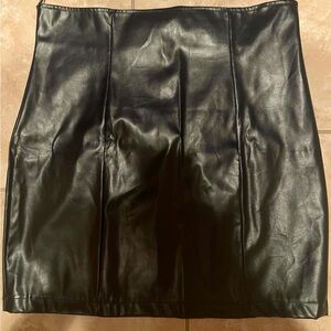 fashionnova faux leather skirt plus size